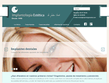 Tablet Screenshot of implantologiaestetica.com